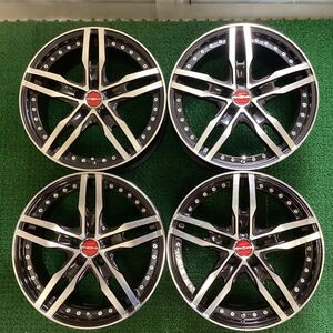 Shallen社外アルミホイール 18x8J+38 114.3-5H 中古品4本【737】