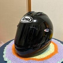 アライ Arai RX-7X ヘルメット フルフェイスヘルメット グラスブラック レーシングスポイラー 付き Mサイズ　Sサイズの方も_画像1