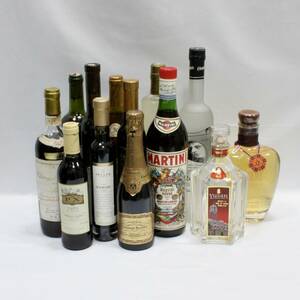 1 jpy start old sake not yet . plug fruits sake wine MARTINI tequila vodka etc. various together total 13ps.@( control ID:587)