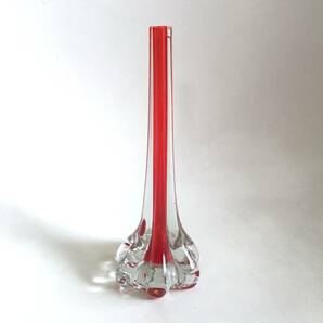 ◆ビンテージ ガラス製 花器 花瓶 検 昭和レトロ 北欧 ロケットの画像1