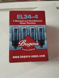 BUGERA　真空管、EL34　マッチドクアド。未使用。長期保管につきジャンク品扱いです。