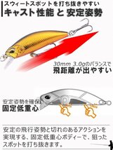 ※訳あり※ 渓流ルアー トラウトミノー 5個セット シンキング 38mm 3.0g 平打ち系 ヤマメ 38ryu-赤腹5-_画像5