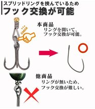 【送料185円】※訳アリ※渓流 スピナー トラウト ルアー 4個セット |3.3g トレブルフック 装着 小渓流 エリア 3.3SAr-金銀4-_画像5