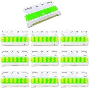 Meliore 極薄 汎用 サイドマーカー LED 24V COB ダウン アンダー ライト ランプ 路肩灯 ステー 付 薄型 角