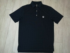 美品/ＦＪ/フットジョイ/footjoy/総柄/ポロシャツ/吸汗速乾/ゴルフ/GOLF /トップス/メンズ/半袖/ウェア