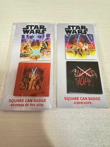 スターウォーズ　スクエア缶バッジ　STARWARS SQUARE CAN BADGE 缶バッジ