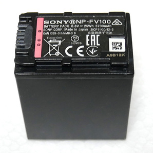 中古品 SONY NP-FV100 ビデオカメラ バッテリー 6.8V 3700mAh リチウムイオン電池 ソニー 充電池 ジャンク扱いの画像1