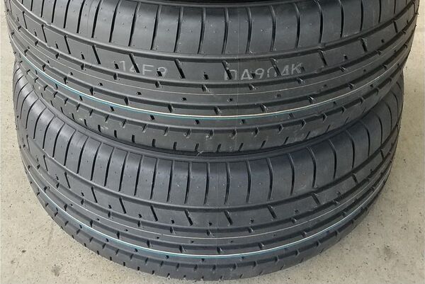 2025年4月 納車前外し 2月製造品 TOYO プロクセス R46 225/55R19 10分山 2本セット ハリアー 新車外し