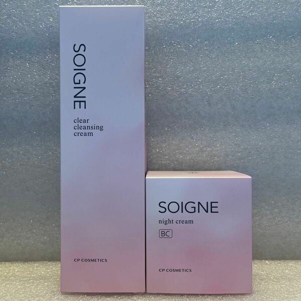 クレンジング130g ナイトクリームBC40g 新品　CPCOSMETICS SOIGNE