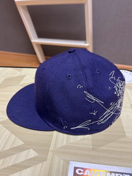 supreme newera ベースボール キャップ 7 1/2 59.6cm 紫 purple シュプリーム 刺繍