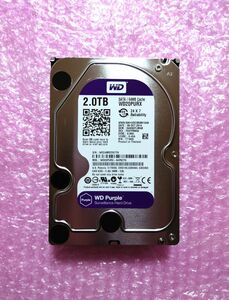 Western Digital WD20PURX 2TB HDD 使用時間876時間 DIGA 監視カメラ