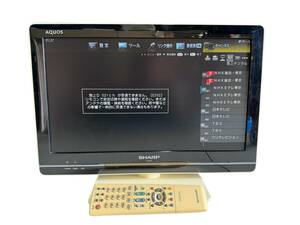 2011年製 シャープ AQUOS 19型 液晶テレビ LC-19K5-W ホワイト