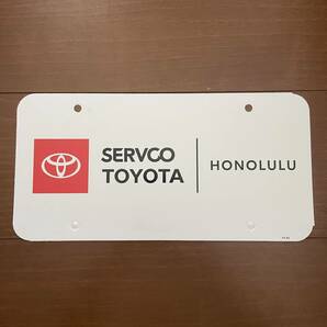 【激レア】SERVCO TOYOTA HONOLULU ハワイ サーフコ トヨタ ホノルル ナンバー インナー プレート IN4MATION USDM HDM【新デザイン】