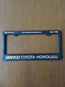 ハワイ SERVCO TOYOTA HONOLULU トヨタ ホノルル ナンバーフレーム ライセンスフレーム IN4MATION 808ALLDAY 808ALLDAY USDM HDM ①