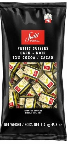 コストコ スイスデリスダークチョコレート50枚　カカオ72%