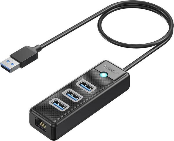 USB3.0ハブ 3ポート 有線LANアダプター ギガビットRJ45ポート
