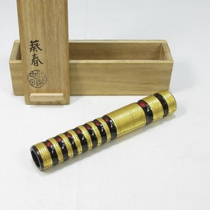 [G2339] tea utensils lacquer north .. spring pipe incense case also box prompt decision postage included 