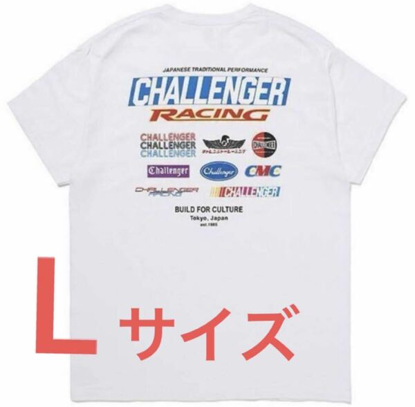 希少 L サイズ タグ付き未使用品 challengerbrigade CHALLENGER チャレンジャー CMC RACING LOGO TEE ロゴ 半袖Tシャツ WHITE ホワイト Tee