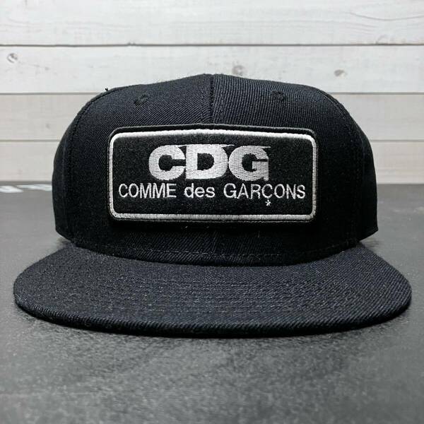 未使用 CDG BLACK CAP SNAPBACK COMME DES GARCONS コムデギャルソン ブラック キャップ スナップバック