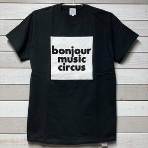 SIZE M BONJOUR RECORDS TEE SHIRT BLACK ボンジュール レコード Tシャツ ブラック