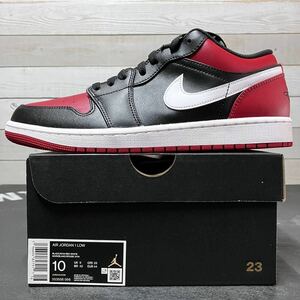 28cm NIKE AIR JORDAN 1 LOW 553558-066 BLACK GYM RED ナイキ エア ジョーダン ワン ロー ローカット ブラック ジムレッド 