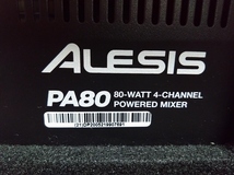 ALESIS アレシス PA80 POWERED MIXER スピーカー セット_画像4