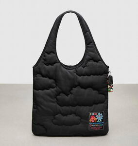 日本完売カラー!! 2024ss 　Coachtopia Loop Quilted Cloud Tote コーチトピア ループ キルテッド クラウド トート CO668 本物をお届け!!