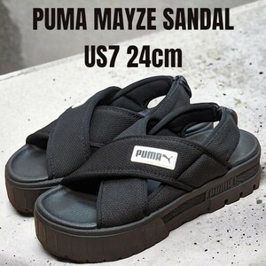 PUMA MAYZE SANDAL プーマ メイズ サンダル 24cm 厚底サンダル　レディースサンダル　スポーツサンダル　PUMA厚底　PUMAサンダル