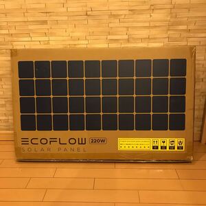 未使用　未開封ECO FLOW エコフロー SOLAR220W-JP 220W両面受光型ソーラーパネル(離島不可)