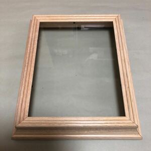  wooden frame 002 glass equipped unused out frame 23x28 inside frame 16x21 depth 2.4 Shadow box solid work USA buy long-term storage 