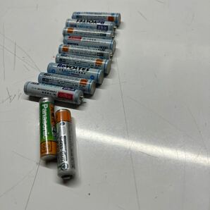 Panasonic ニッケル水素電池 2本 ダイソー充電式 単4電池9本 合計11本 単4充電池 エネループではないです 充電池 中古品の画像4