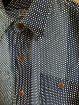 最終出品 ステュディオ・ダ・ルチザン 刺し子 長袖シャツ 5658 ダルチザン メンズ 刺子 ワークシャツ KATSUO SASHIKOシャツ ブルー L_画像4