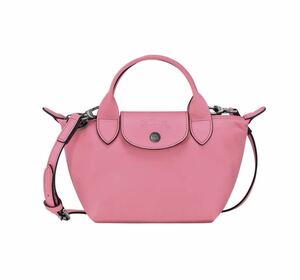 [ new goods ]LONGCHAMPrup rear -ju extra XS top steering wheel bag pink - leather newest 