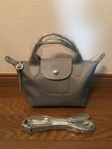 【新品】ロンシャン LONGCHAMP ル プリアージュ ネオ トップハンドルバッグ XS セメント_画像1