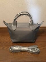 【新品】ロンシャン LONGCHAMP ル プリアージュ ネオ トップハンドルバッグ XS セメント_画像3