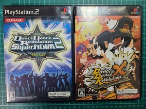 【中古】 PS2 DDR 2本セット SUPERNOVA2 X ダンスダンスレボリューション DanceDanceRevolution ダンレボ スーパーノヴァ2 エックス