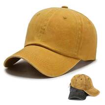 キャップ カーキ ウォッシュド レディース メンズ 帽子 UV 日除け スポーツ アウトドア 野球 ゴルフ EFC288_画像1
