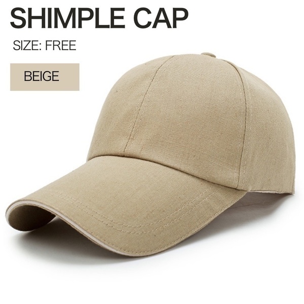 キャップ ベージュ 帽子 つば長 ワンカラー メンズ レディース 涼しい UV 日除け 熱中症 S4C294