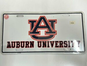 【菊水-10266】◆インテリア ナンバープレート『AUBURN UNIVERSITY』◆お部屋、車内のインテリアに／クルマ好き◆未開封保管品◆KT