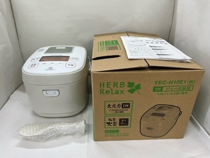 【菊水-10078】アイリスオーヤマ IHジャー炊飯器 5・5合炊き YEC-H10E1(W) HERB Relax 2018年製/生活家電/調理器具/(S)