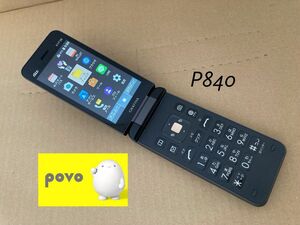 美品 P840 GRATINA au KYF39 4G 京セラ SIMフリー ケータイ ガラケー ガラホ VoLTE povo