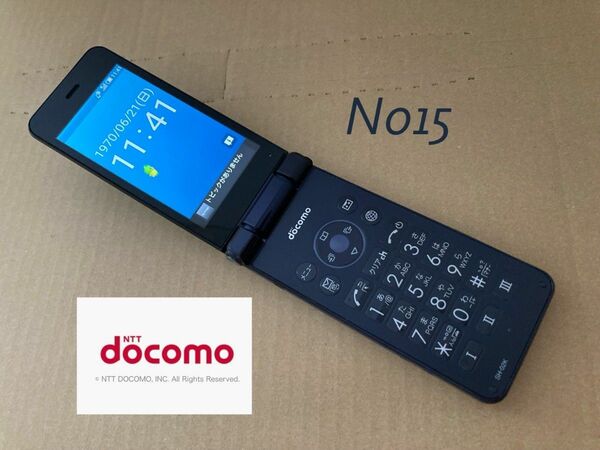 N015 ドコモ AQUOSケータイ 4G SH-02K simフリー ガラホ ガラケー アクオス カメラレス VoLTE