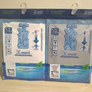 持続する冷感シャツ クロスミント Lサイズ 2枚セット