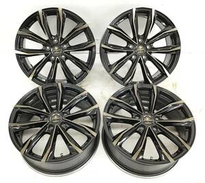 4本セット ホイール Kranze Graben 18×7.5J PCD 114.3 5H +55 黒/ブラック 80系 ヴォクシー TOYOTA クレンツェ グラベン WEDS 