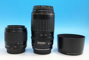 2点セット カメラ レンズ Canon ZOOM LENS EF 100-300ｍｍ F4.5-5.6/35-80ｍｍ F4-5.6/フィルター Kenko MC UV SL-39 52ｍｍ 58ｍｍ まとめ