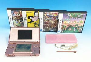 通電OK Nintendo DS Lite 本体 USG-001/ソフト マリオ ドラゴンクエスト さわる メイドインワリオ どうぶつの森 ゲーム機 DSライト