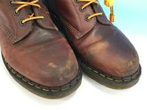 Dr.Martens レザー ショート ブーツ 1460 8ホール UK9 28.0 cm チェリーレッド レースアップ メンズ シューズ 靴 本革 ドクターマーチン_画像3