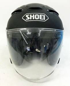 SHOEI ヘルメット J-Cruise II Lサイズ 59cm ブラック/シールド CJ-2 バイク ジェットタイプ フルフェイス ジェイクルーズツー J-Cruise2 