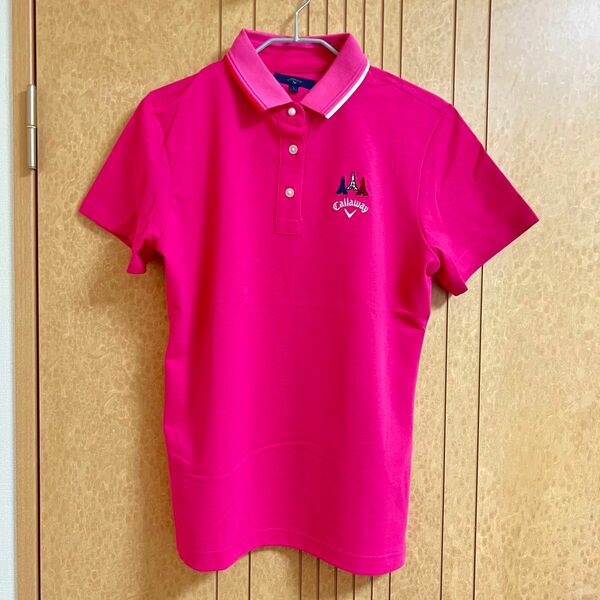 キャロウェイ　ポロシャツ　ピンク　Lサイズ ゴルフ