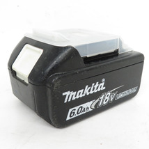 makita マキタ 18V 6.0Ah Li-ionバッテリ 残量表示・雪マーク・カバー付 充電回数4回 BL1860B A-60464 中古_画像1